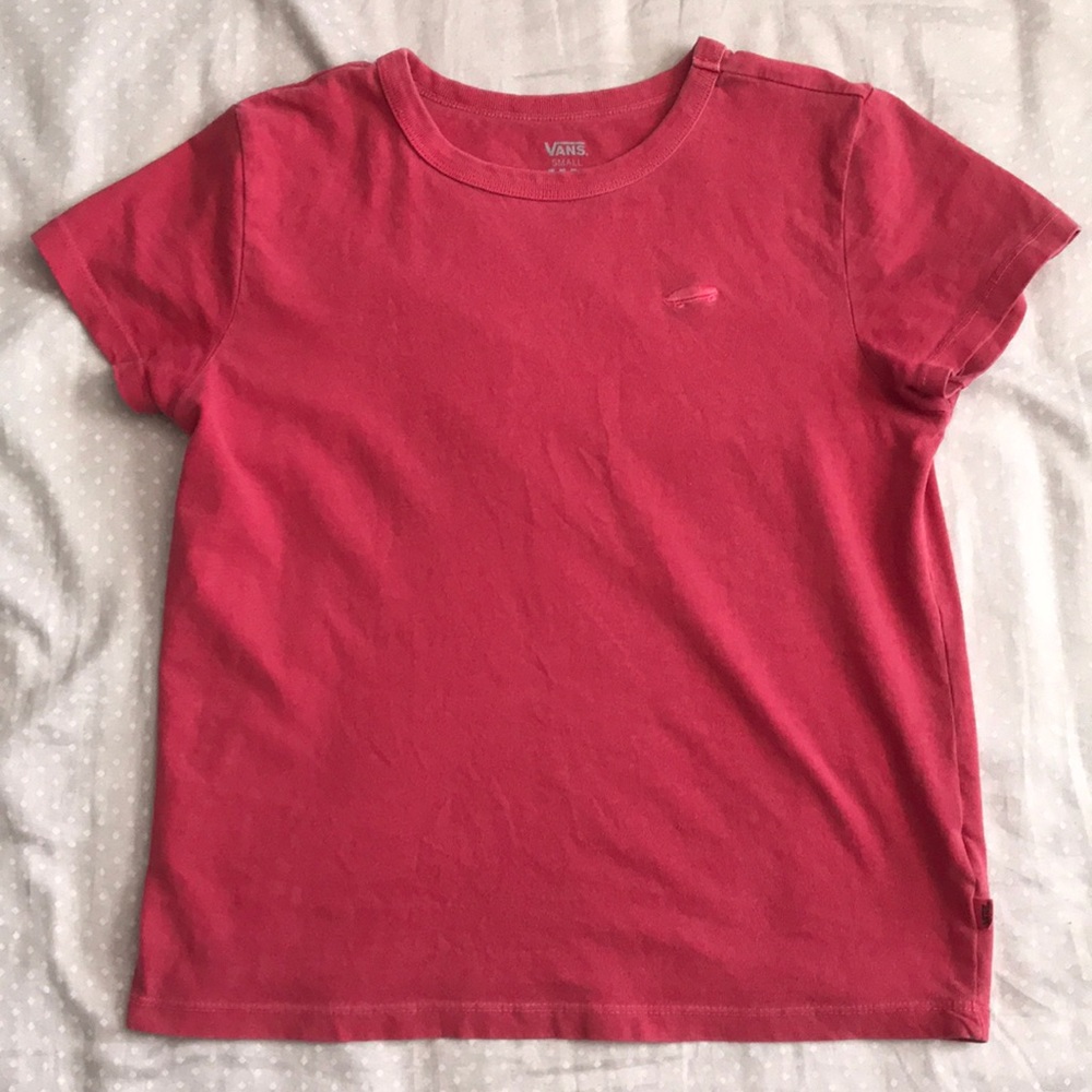 Vans plain red tee